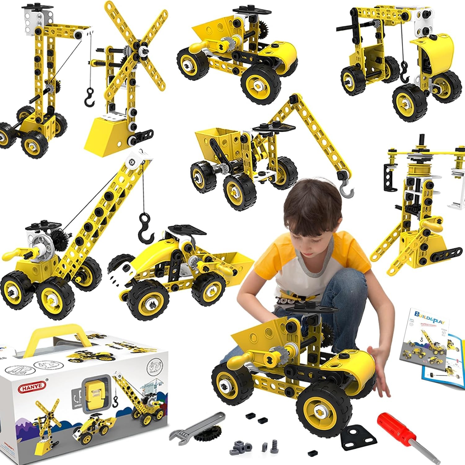 In 1 Stem Toys Building Block Kit for Kids 5 6 7 8 9+ Year Old STEM Activity