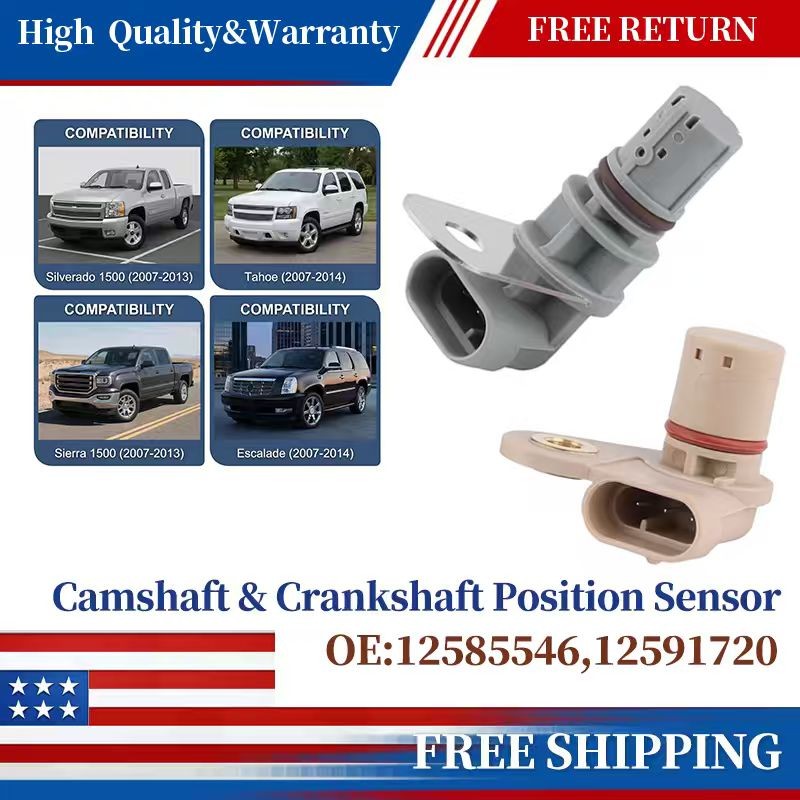 Camshaft & Crankshaft Position Sensor For Chevrolet Corvette 6.0L 6.2L 6.2L