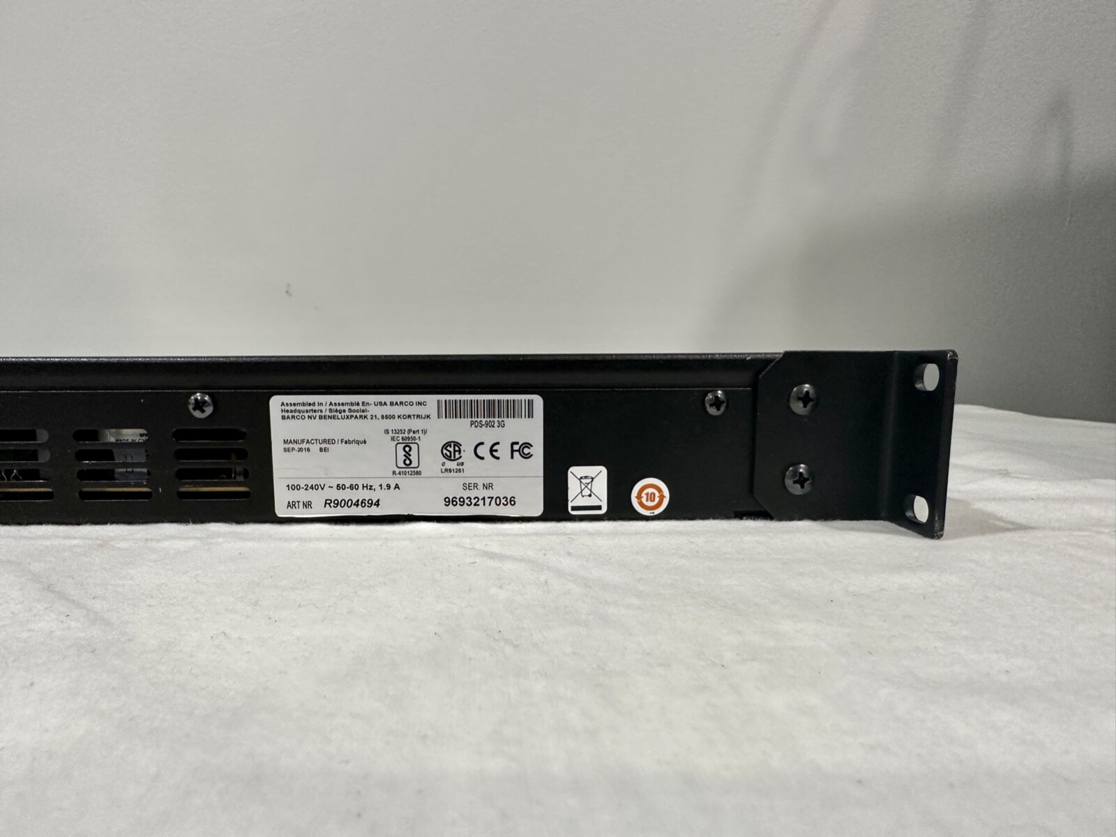 Barco PDS-902 3G Seamless Video Switcher