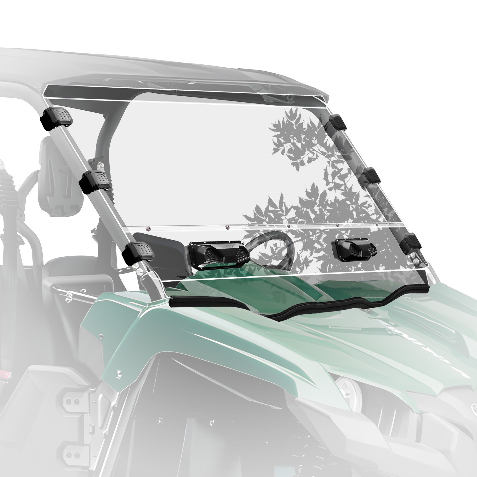 Front Clear Window Vented Windshield For Yamaha Viking / Viking VI 2014-2025