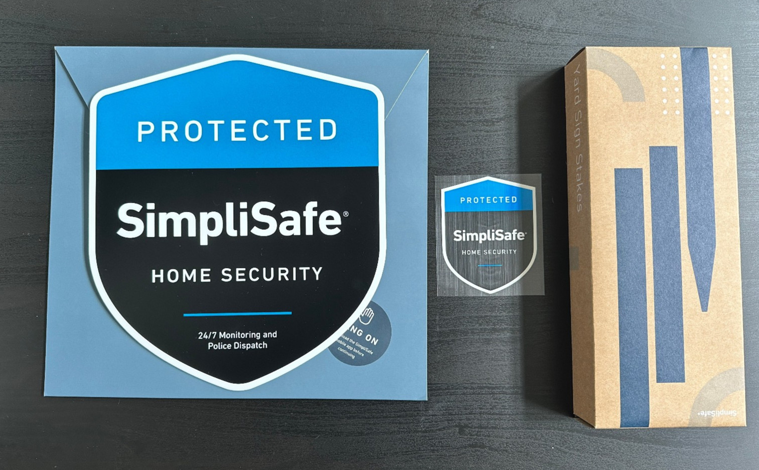 SimpliSafe Yard Sign, Stakes, Window Sticker: Home Security, New in Box