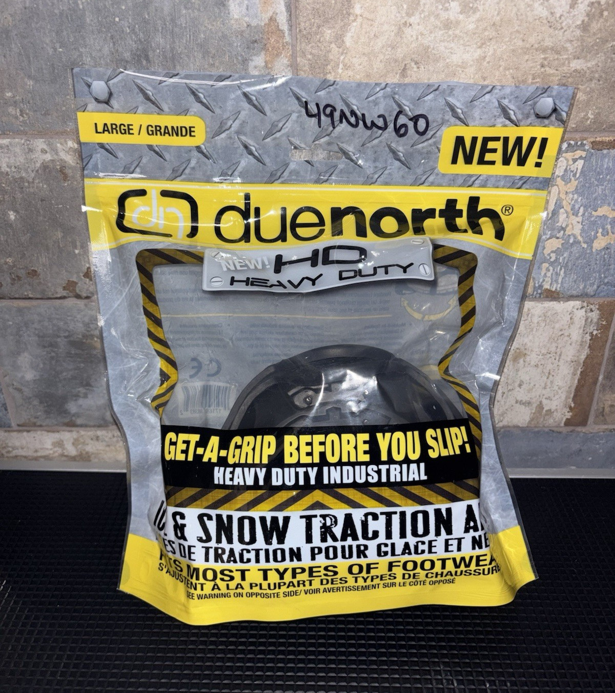 Due North Heavy Duty Ice & Snow Traction Aid Cleats Tungsten Spikes Multi-Color