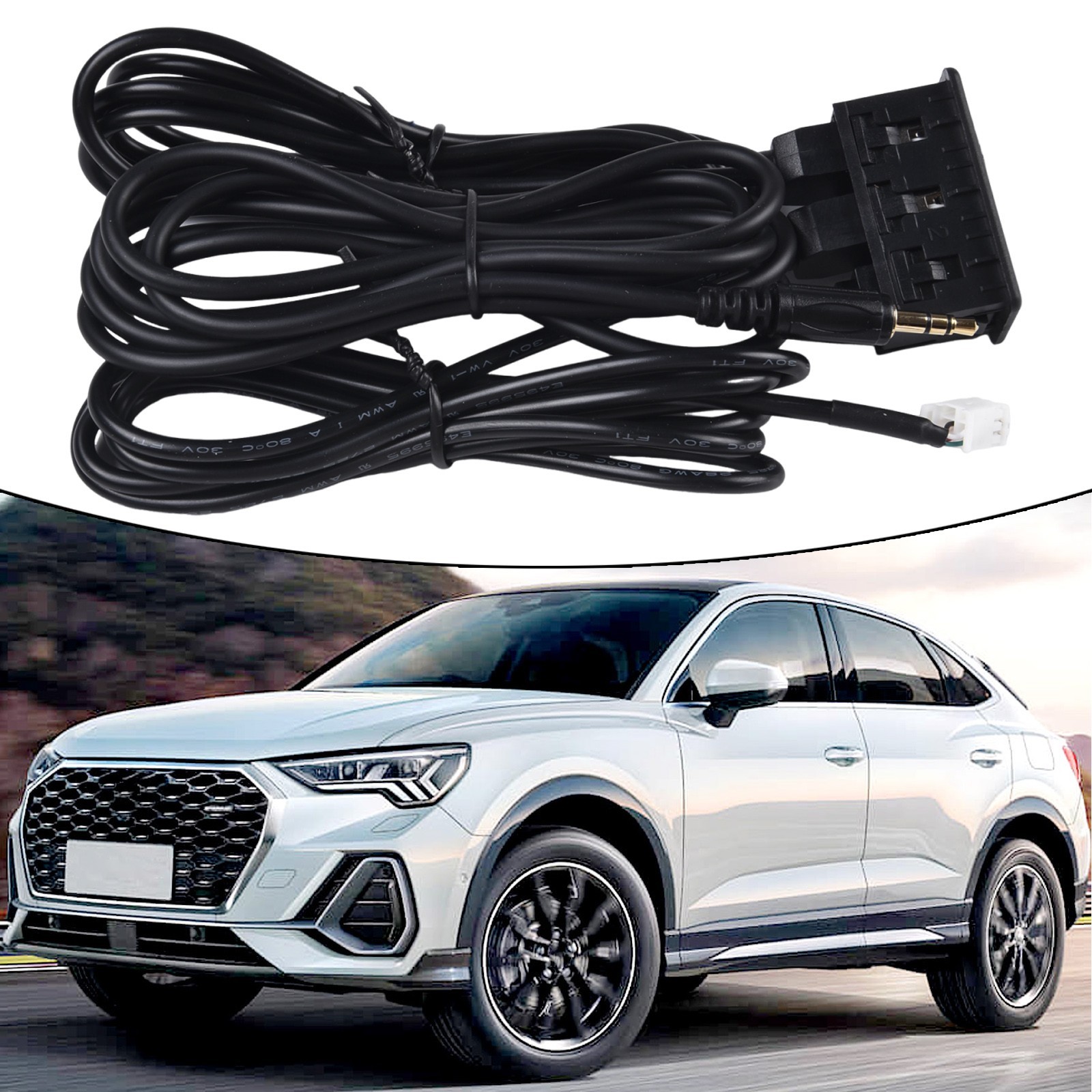 User Friendly Car Dashboard USB AUX Panel Interface Extension Adapter and Use