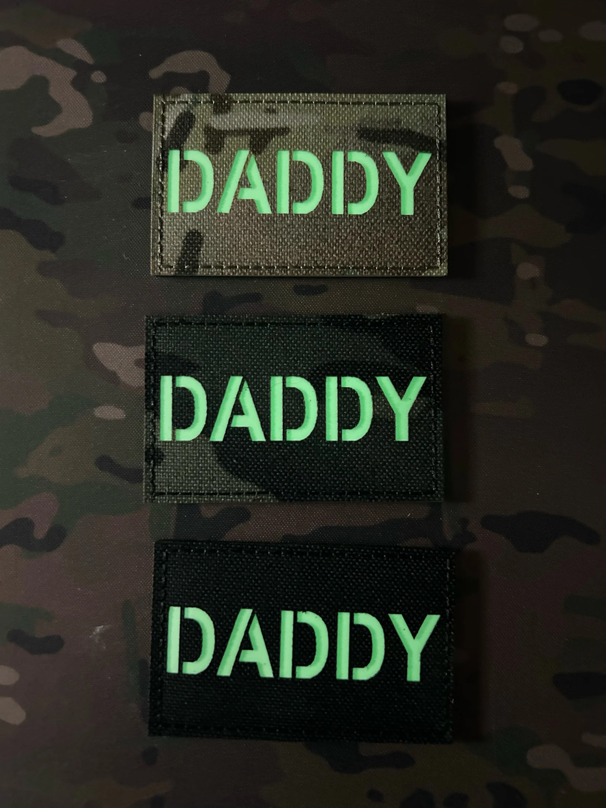 OTXNATION OTX NATION DADDY MULTICAM BLACK PATCH IDENTIFIER MCB GITD HOOK BACKING