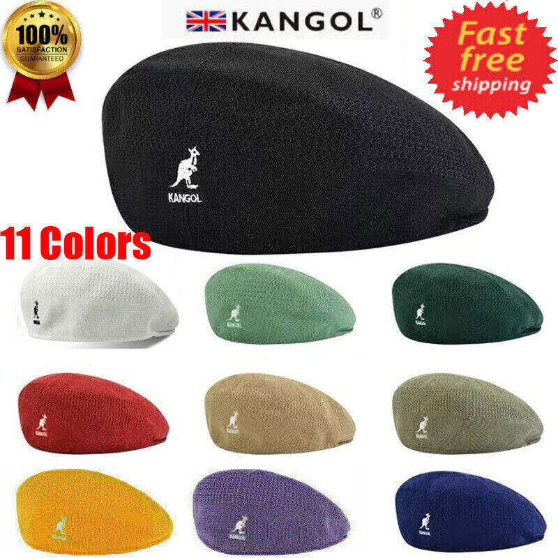 Kangol Breathable Beret Hat Summer Casual Woven Caps