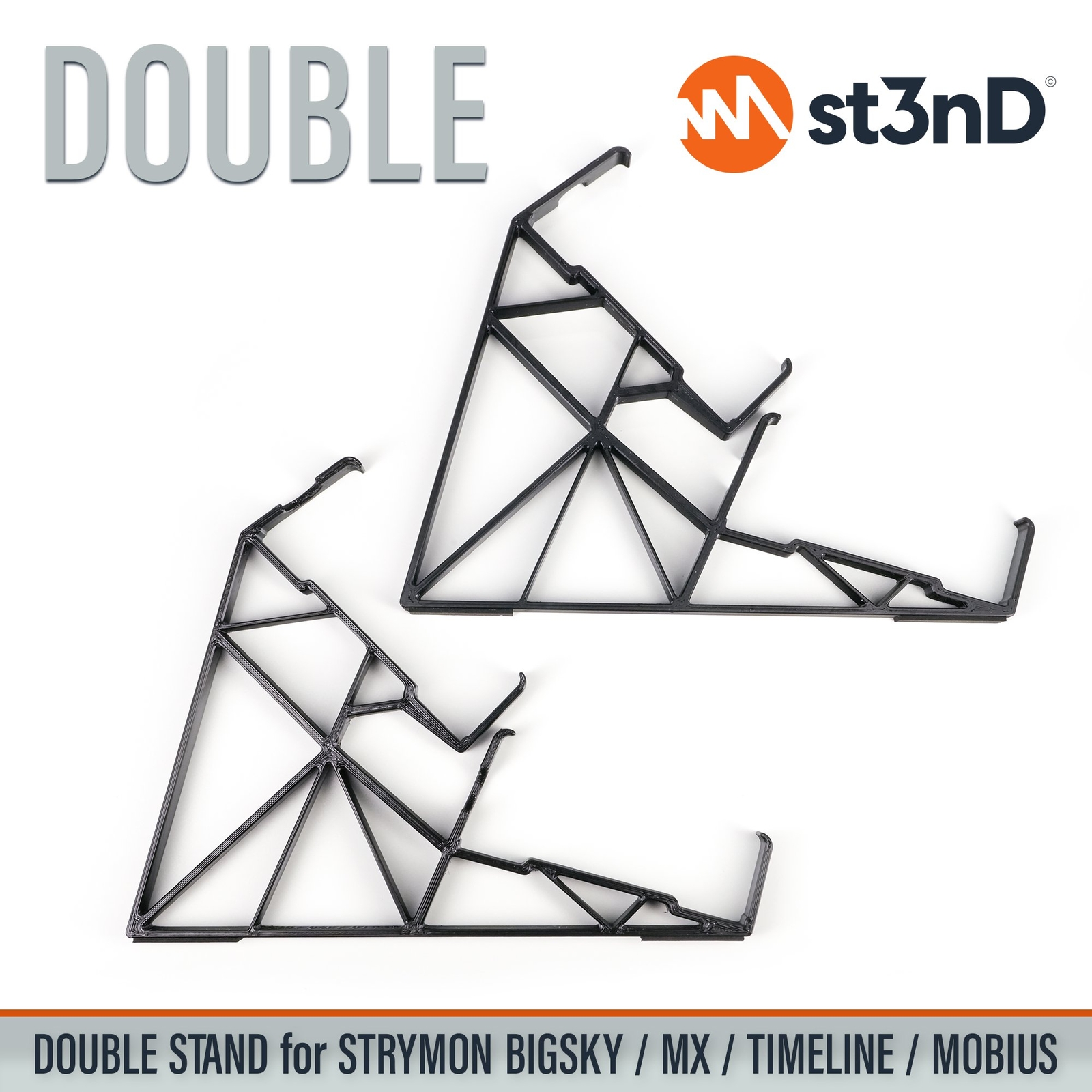 DOUBLE STAND for STRYMON BIGSKY / MX / TIMELINE / MOBIUS FX PEDALS