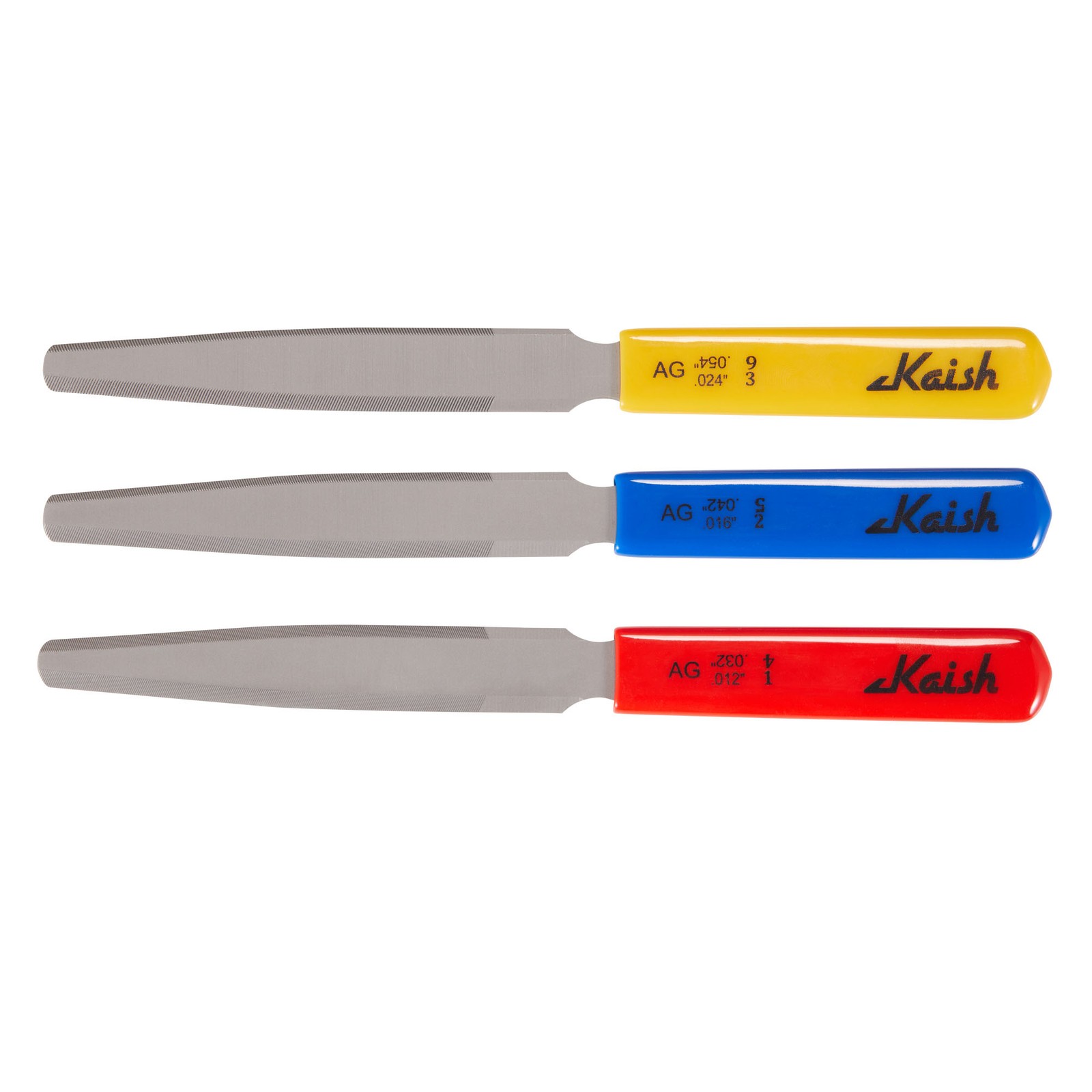KAISH 3-Pack Acoustic Guitar Nut Slotting File Guitar Nut Files String Slot File