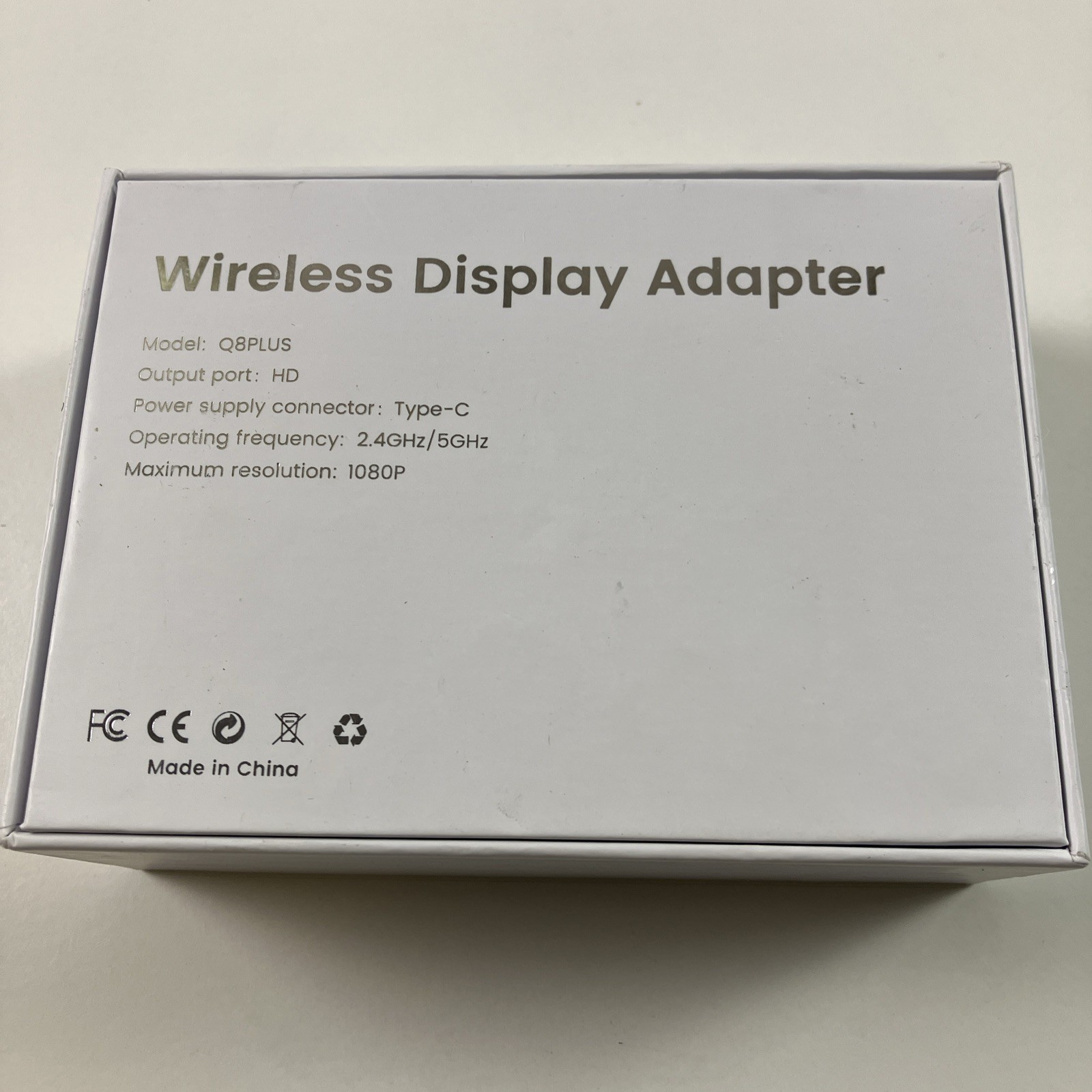 Wireless HDMI Display Dongle Adapter, Portable Transmitter, Streaming Media