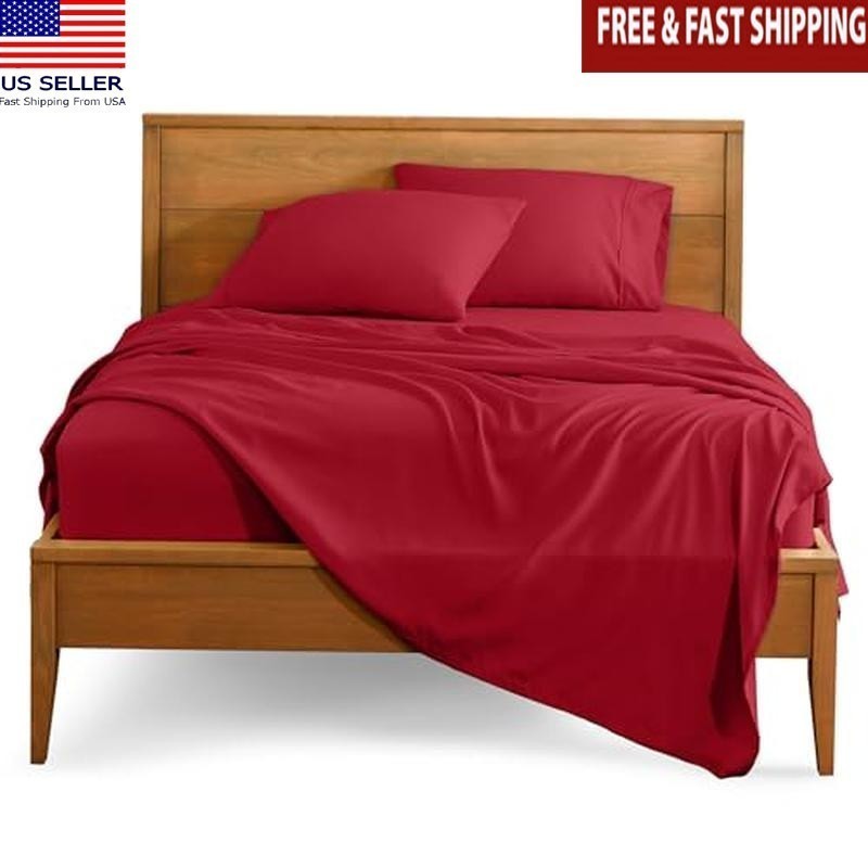 Ultra Soft Microfiber Full Bed Sheet Set Deep Pockets 4 Piece Easy Care New