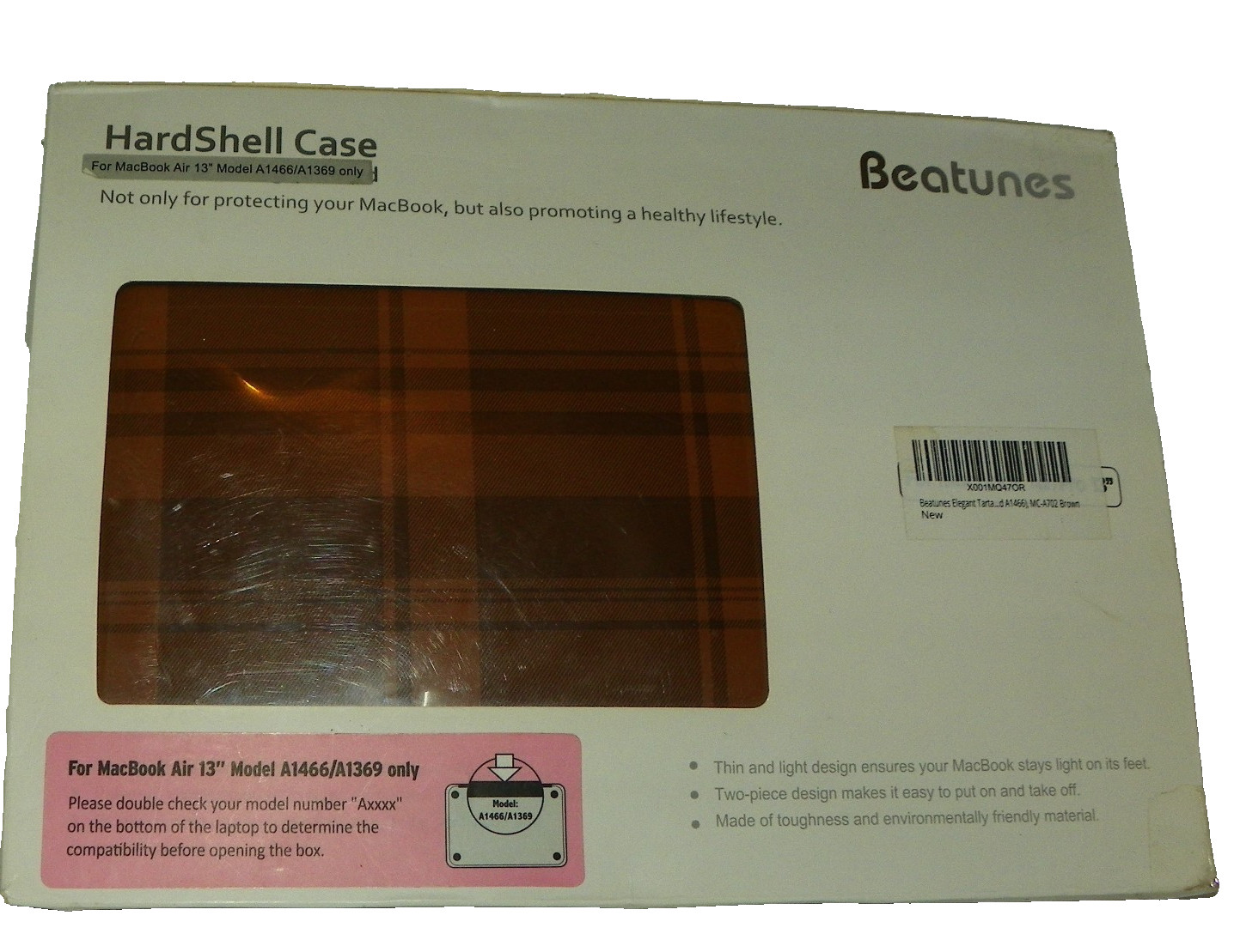 Beatunes Hardshell Case For Macbook Air 13" A1466 And A1369 Only