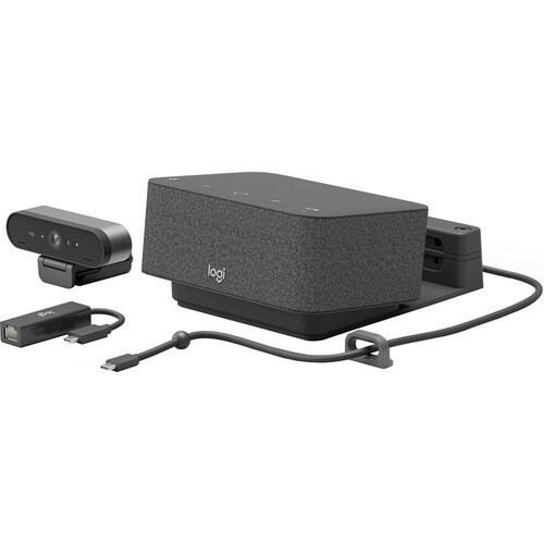 Logitech Logi Dock Focus Room Kit Brio 4K Webcam USB-C Docking 991-000458