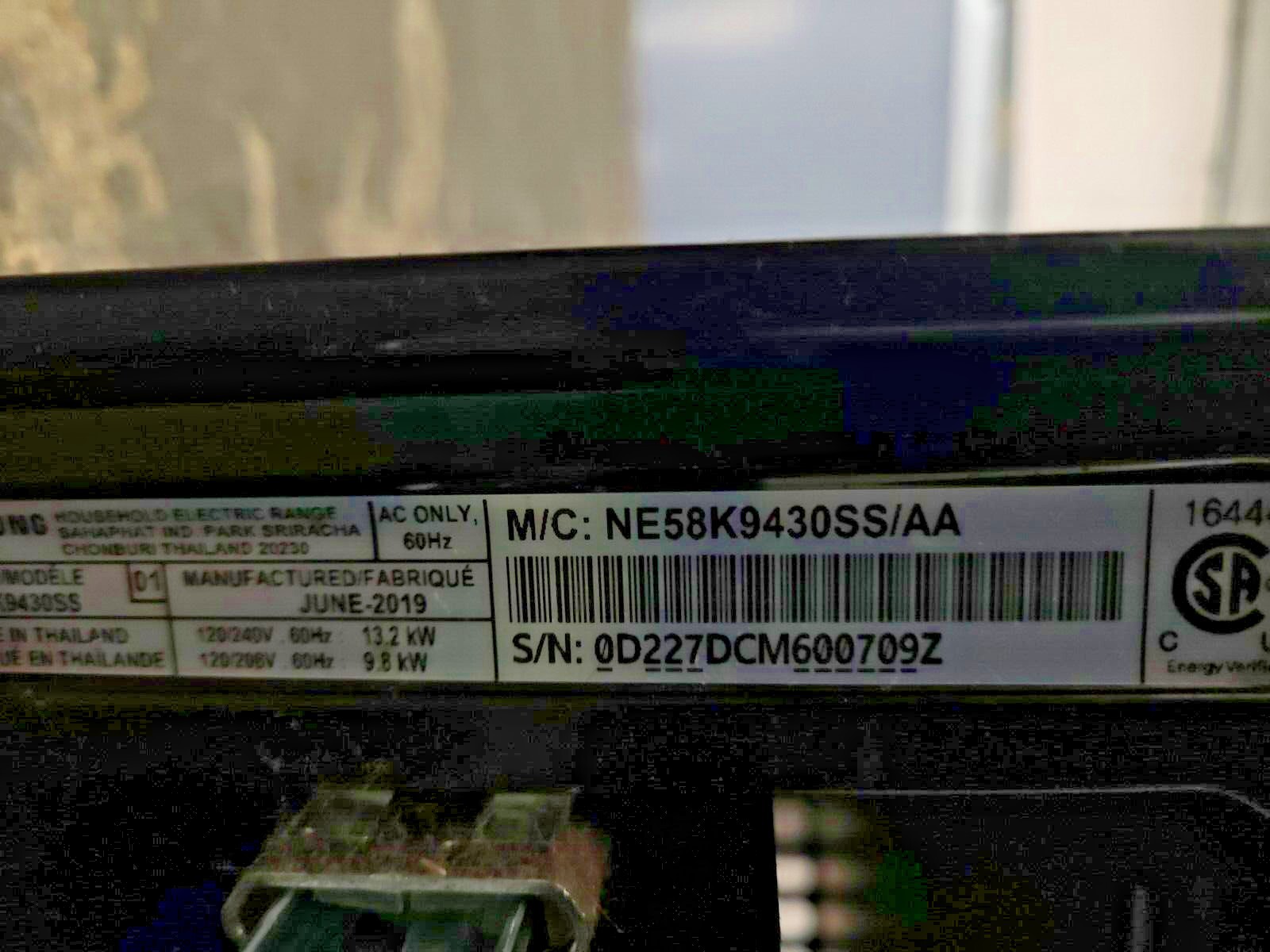 Genuine SAMSUNG Range Oven Infinite Switch # DG44-01006B