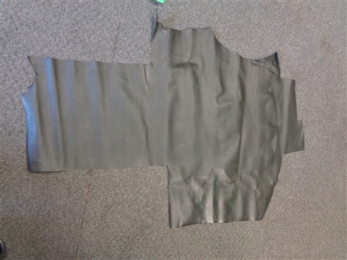 LEATHER HIDE BLACK SNAKE SKIN PRINT 50" X 34"