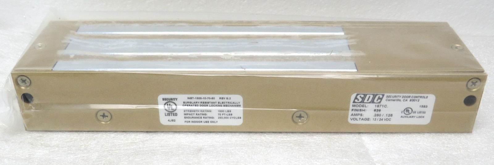 SDC 1571C EMLock 1570 Series Single Electromagnetic Lock 1200LBS [CTOKC]