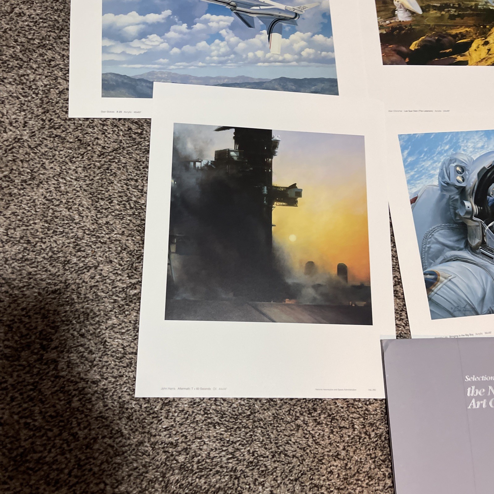 Vintage Selections from the NASA Art Collection 12 Photo Art Prints Portfolio