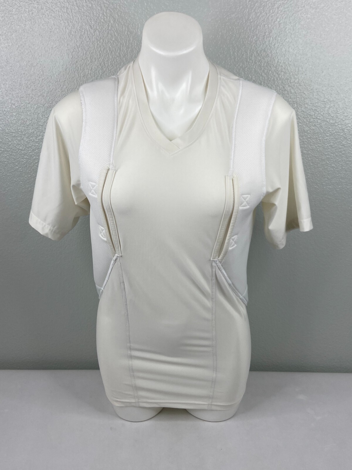 5.11 Tactical Women Large White Short Sleeve Holster Shirt Concealed Carry