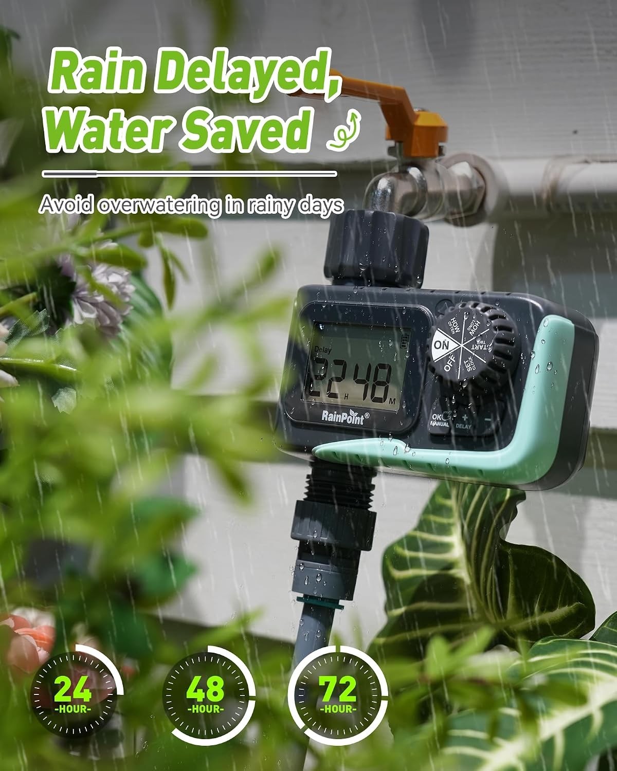 Sprinkler Timer Outdoor, Water Timer for Garden Hose, Programmable Watering I...