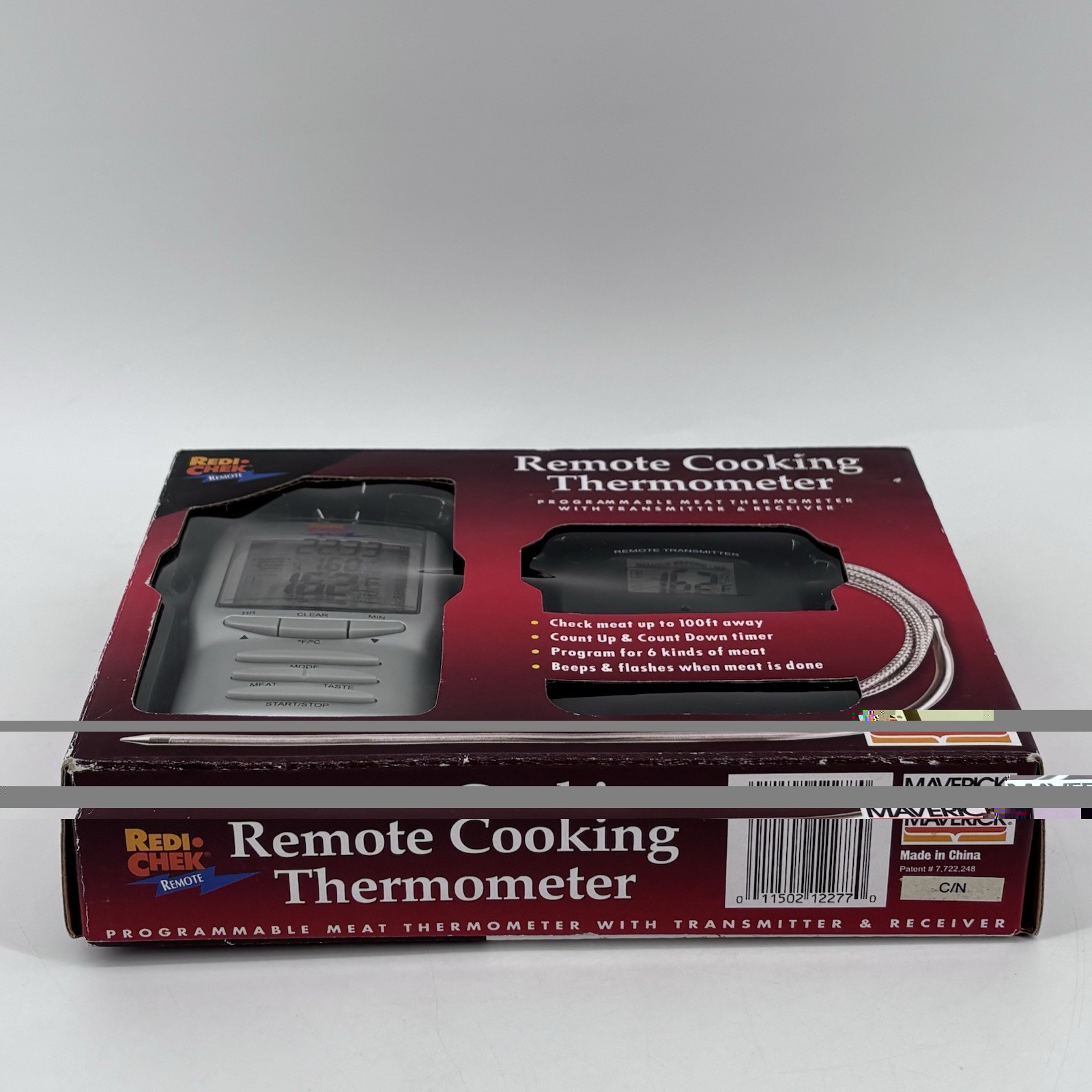 ET72 Maverick Redi-Chek Deluxe Single-Probe PROGRAMABLE Remote Meat Thermometer