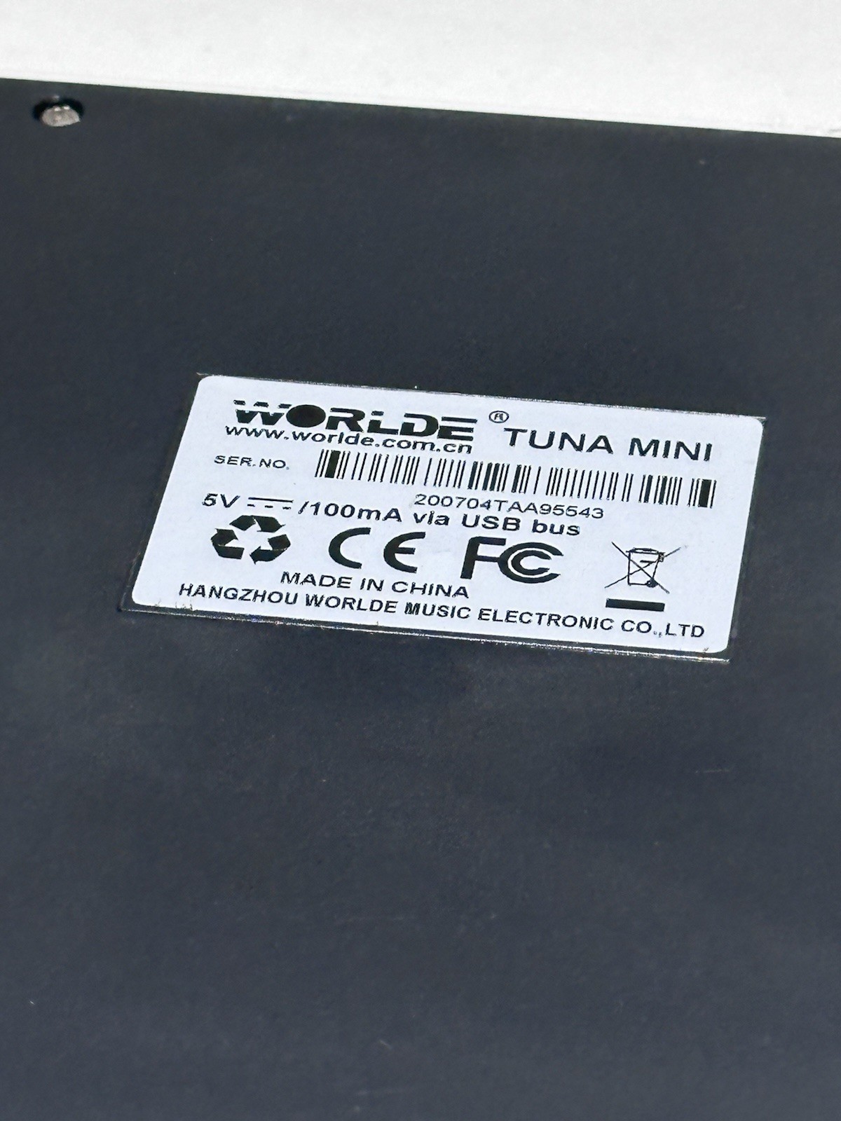 Portable Worlde TUNA MIDI Controller USB Keyboard Electronic Sound Controller