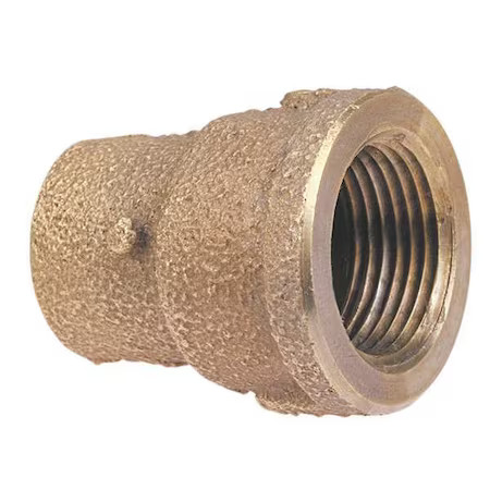 Nibco 703R-Lf 3/4X3/8 Reducing Adapter, Low-Lead Cast Bronze