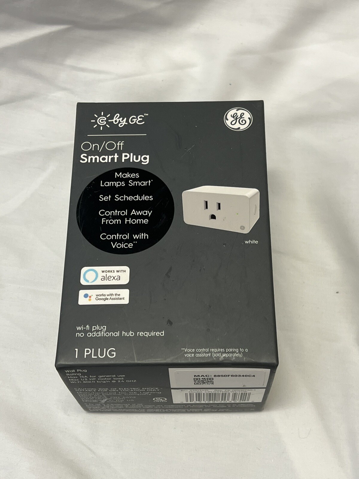 GE Wifi Smart Plug - White - 93103491