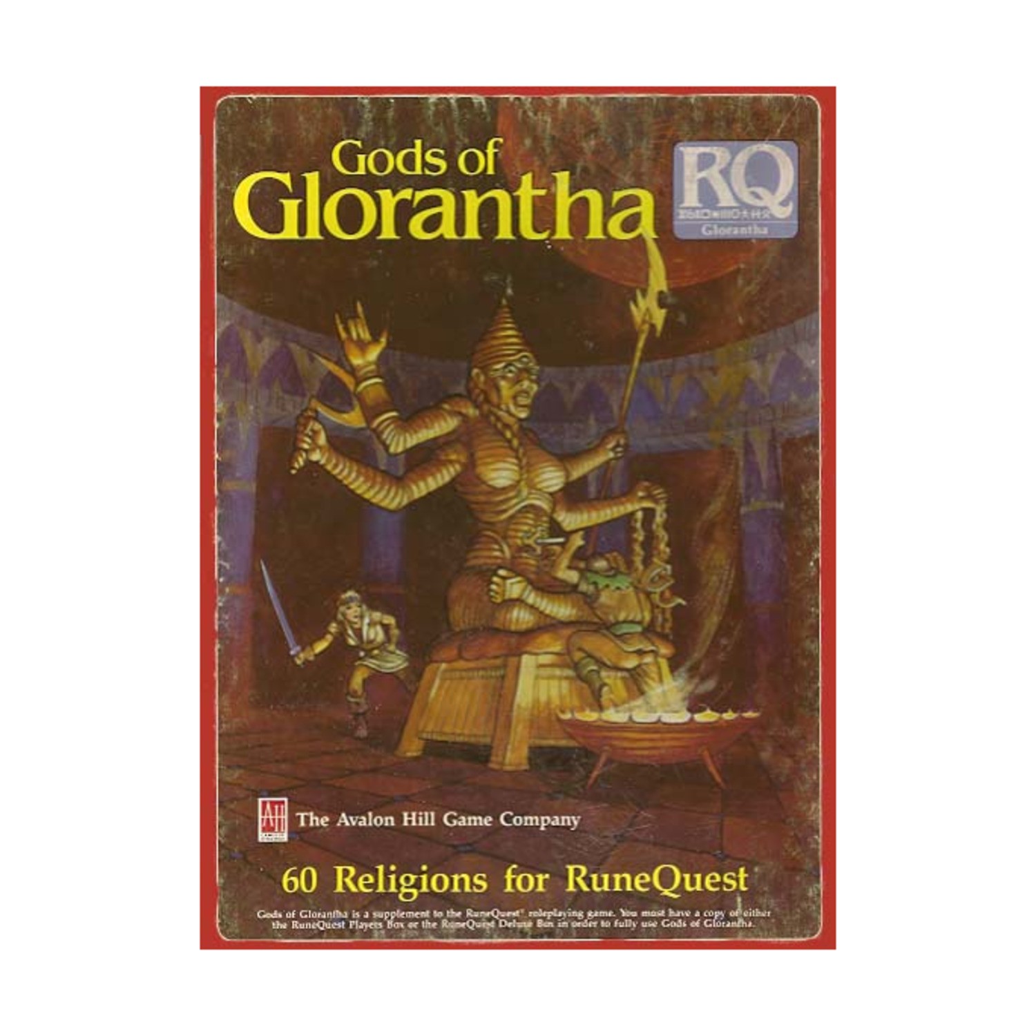 Avalon Hill Runequest Gods of Glorantha Fair/VG