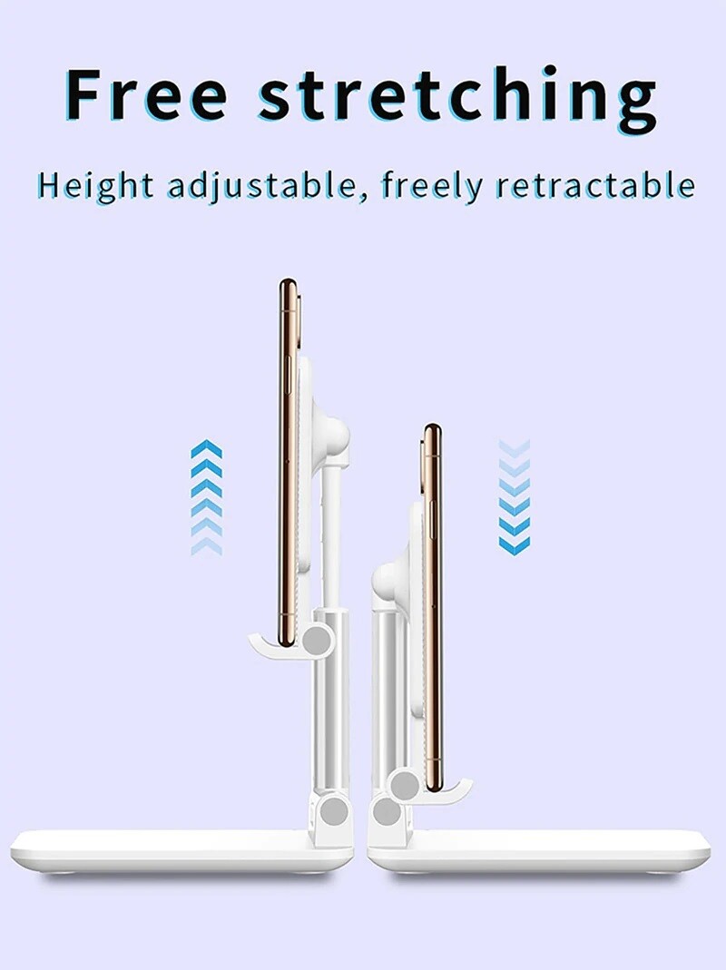 Adjustable Cell Phone Stand Holder Desk Dock Mount For iPad iPhone Kindle Tablet