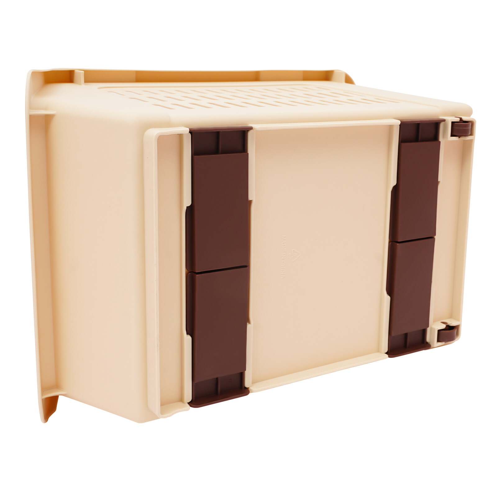 4PCS Movable Storage Baskets PP Stackable Organizers For Book,Toys Macaron color