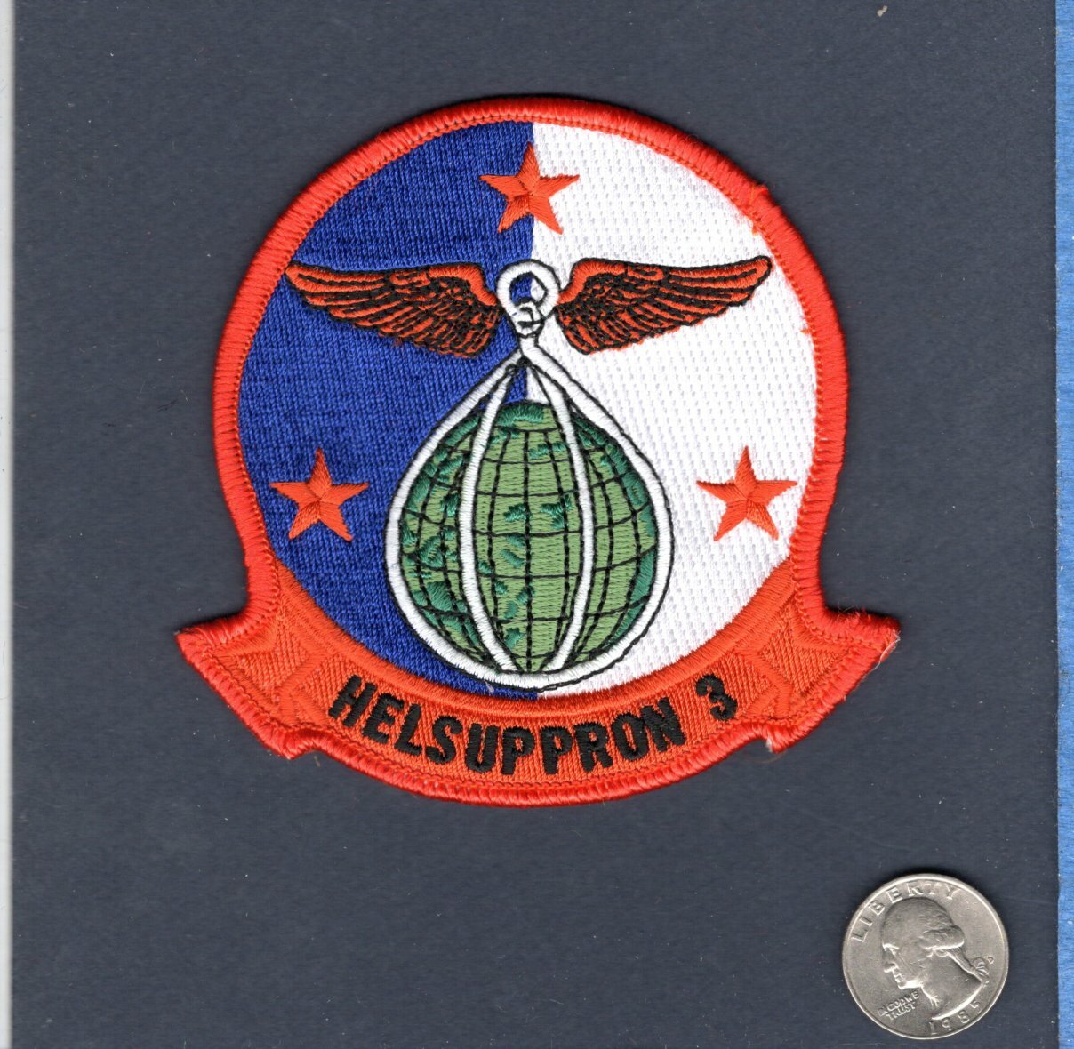 HC-3 PACKRATS US Navy CH-46 Sea Knight NASNI Helicopter Squadron Jacket Patch