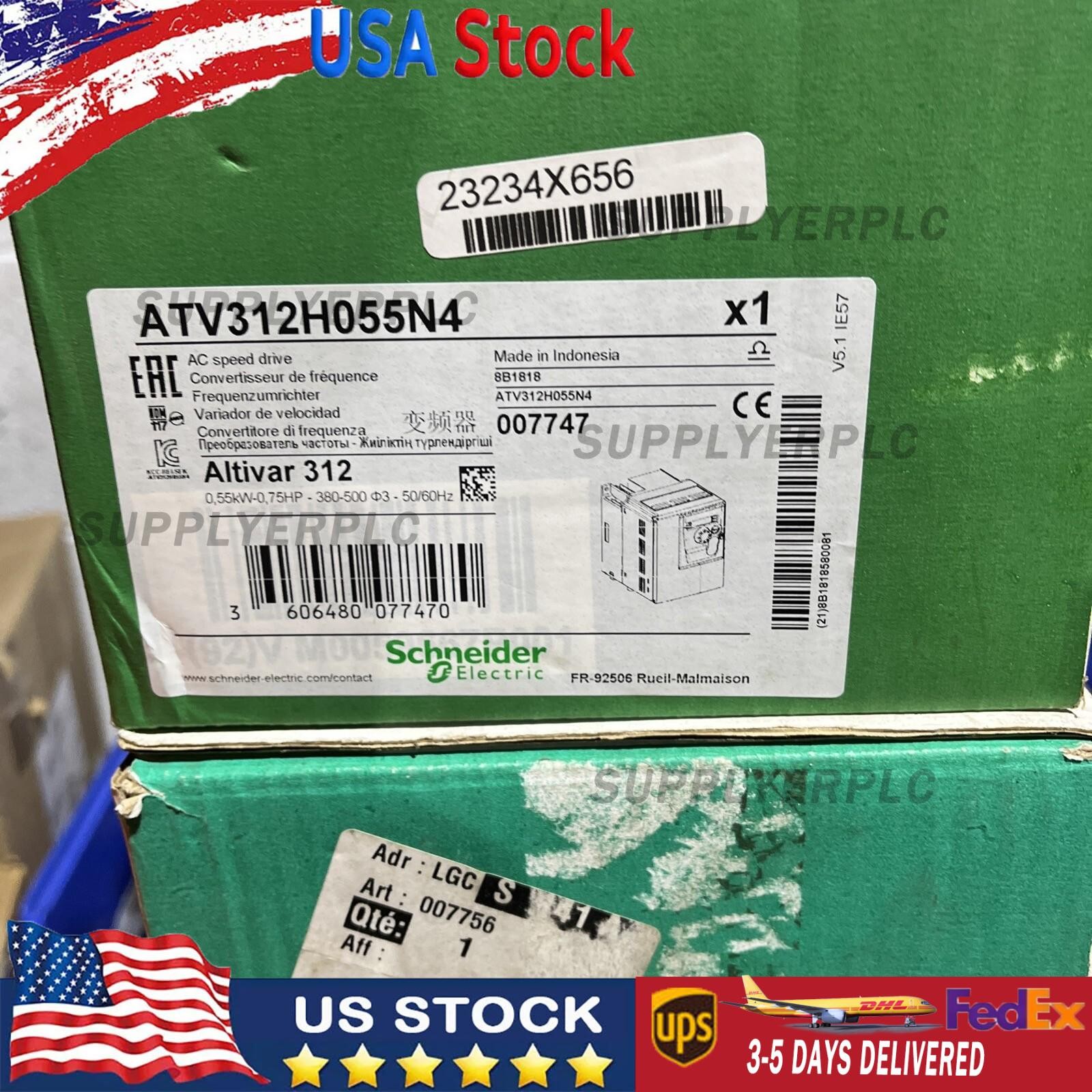 Schneider Electric ATV312H055N4 Ac Speed Drive 0.55KW 3phase Inverter New In Box