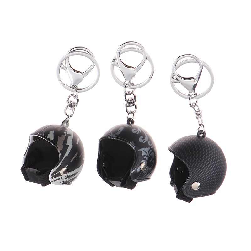 Creative Helmets Keychain Safe Helmets Keyring Motorcycle Club Fans Gifts