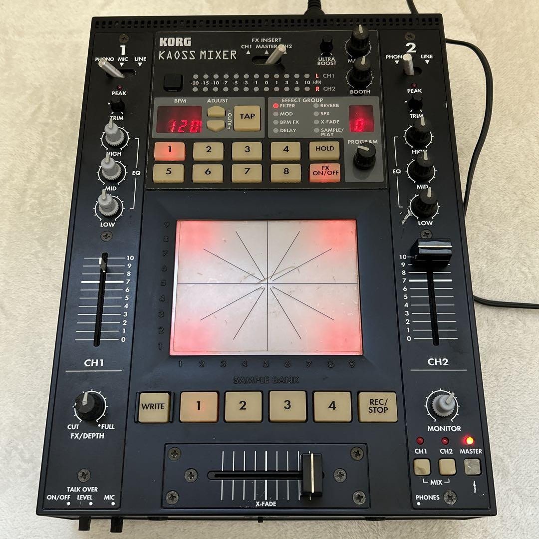KORG KAOSS MIXER KM-2 DJ Mixer Dynamic Effects w/ KA161 AC Adapter Tested Japan