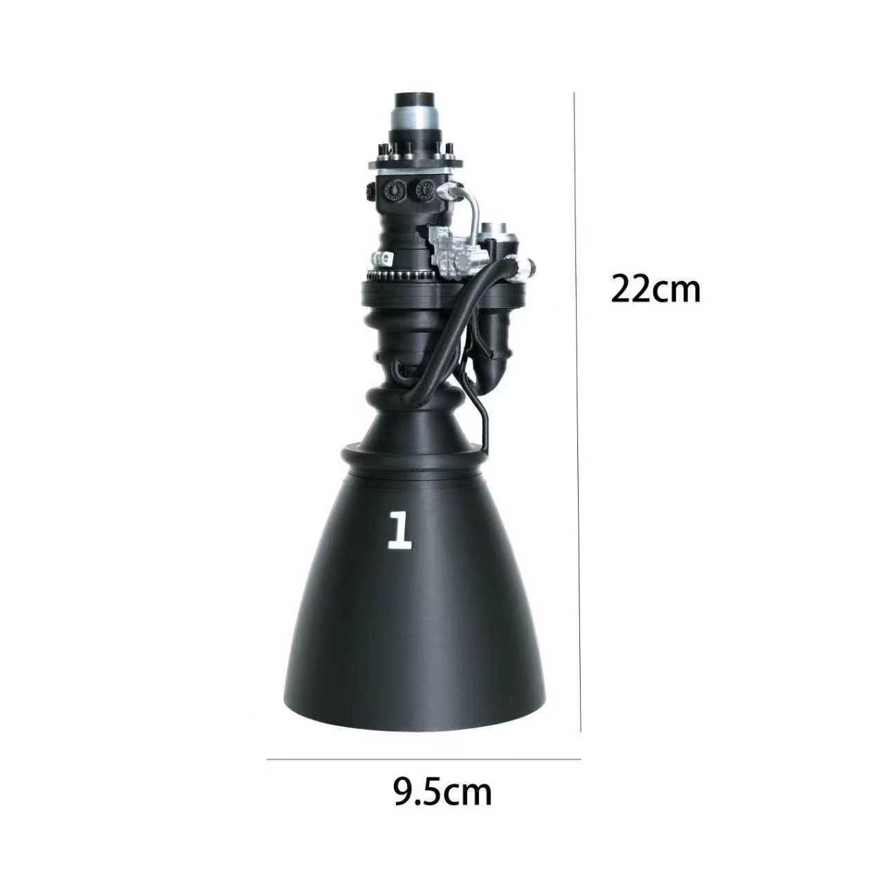 SpaceX Raptor 3 Engine Model 3D Printed Static Display Ornament Collection Decor