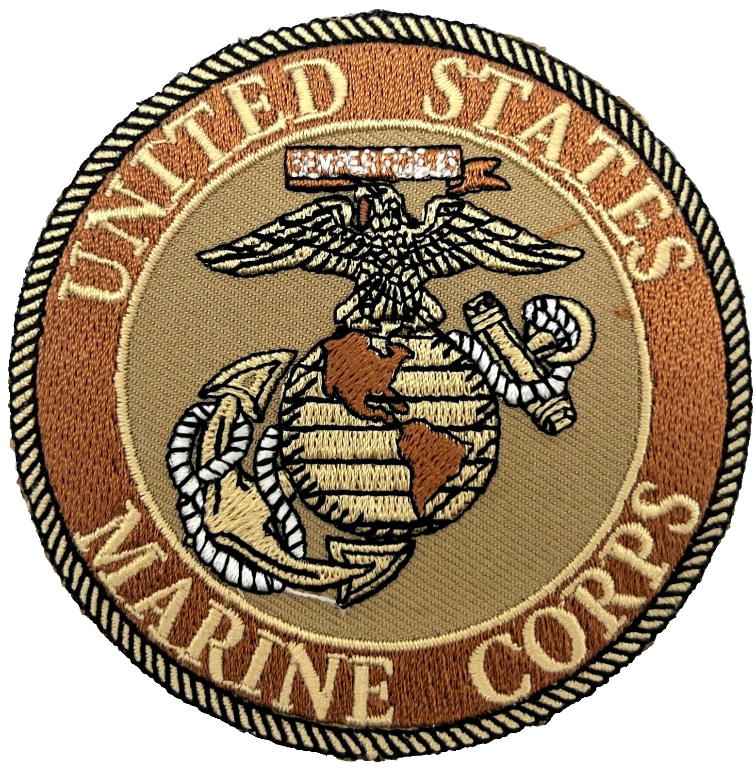UNITED STATES MARINE CORPS LOGO MILITARY VETERAN EMBROIDERED PATCH EE-84-1