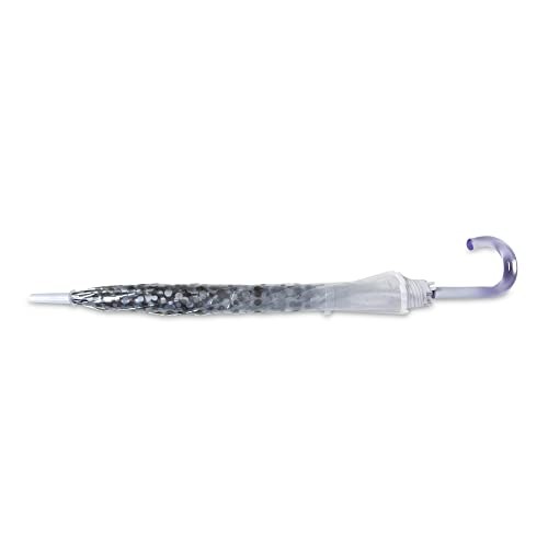 Bubble Umbrella – See Through, Rain & Windproof Umbrella - Perfect Silver Dots