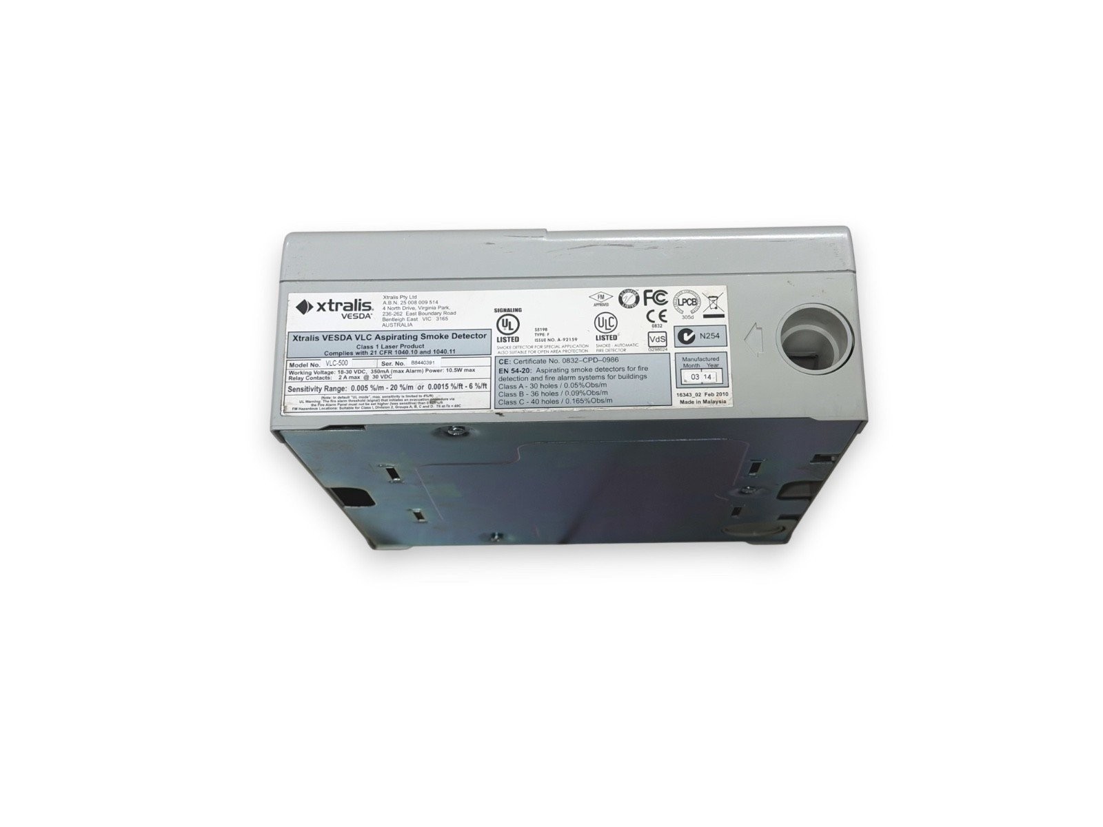 Xtralis VESDA VLC-500 Aspirating Smoke Detector
