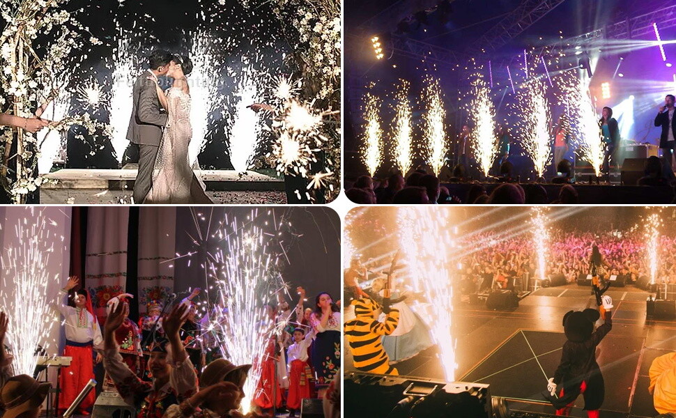 700W DMX Cold Spark Firework Machine Stage Atmospheric Effect Show Wedding Party