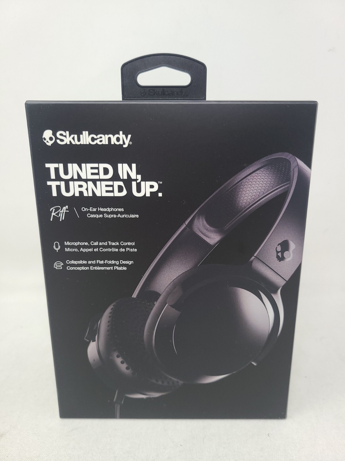 Skullcandy Riff On Ear Headphones Black S5PXY Tuned in, Turned up FACTORY SEALED
