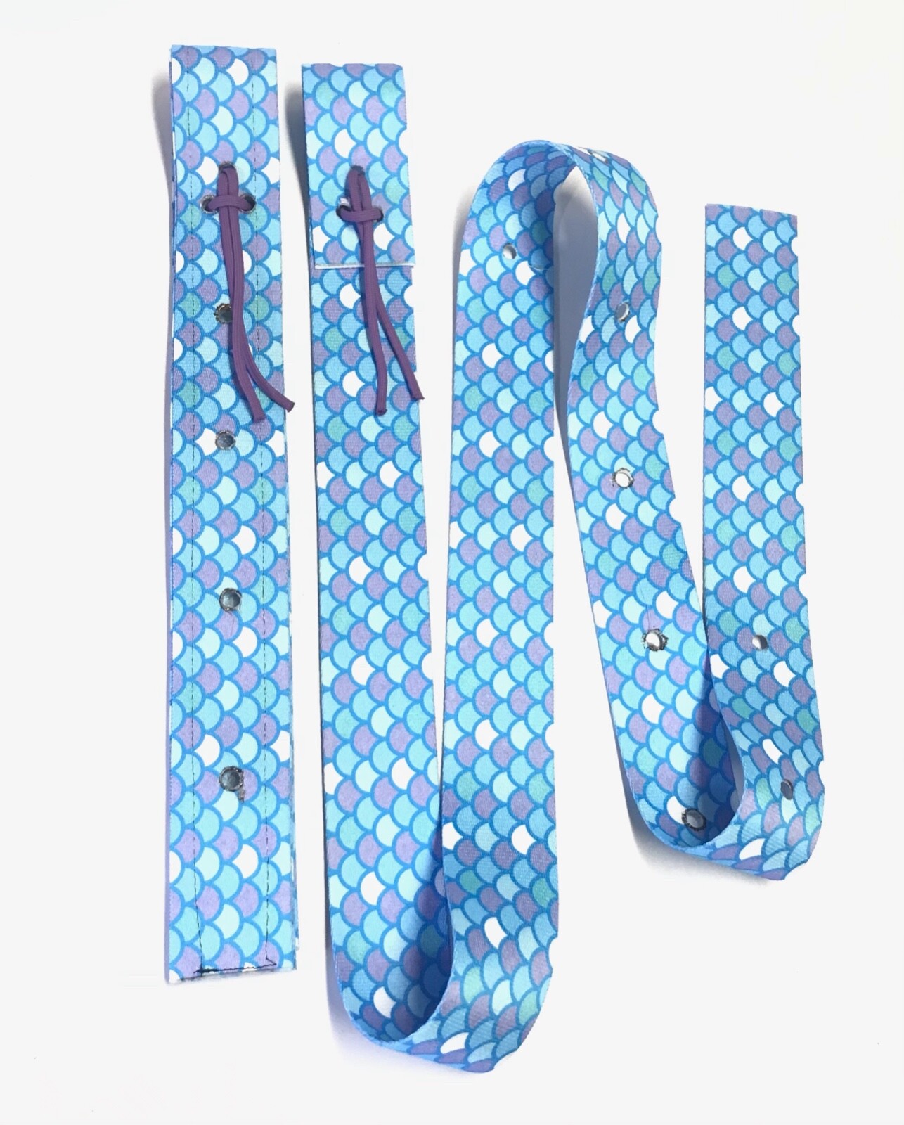 Cinch strap set Blue Mermaid Latigo