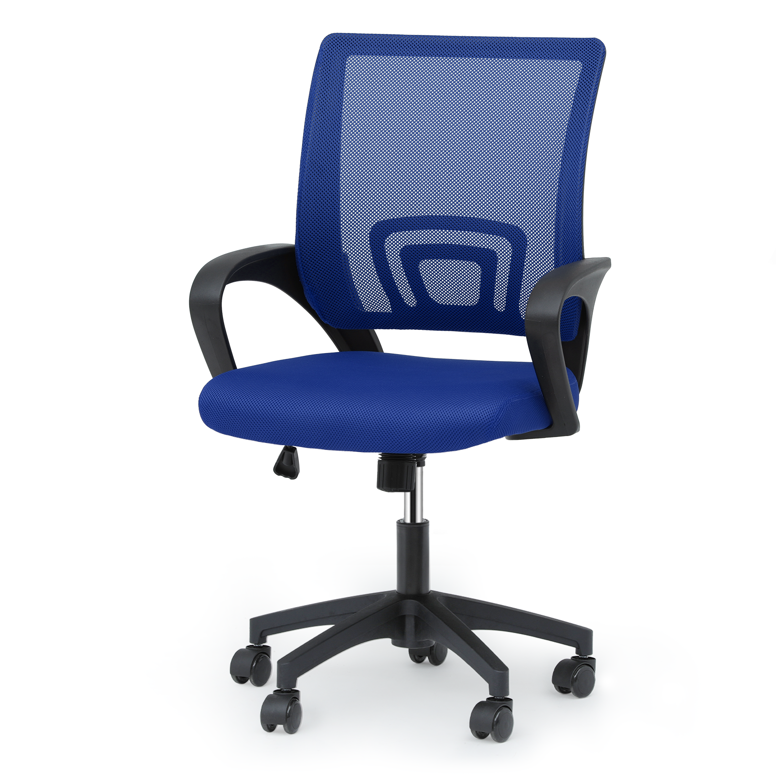 Executive Chair Fabric Breathable Mesh Computer Desk Chair Blue Conference Seat