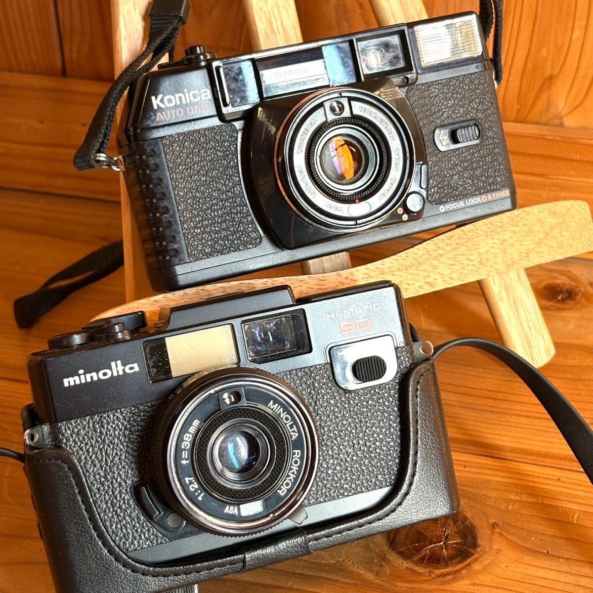 Junk Film Camera 2 Set Konica Minolta Retro