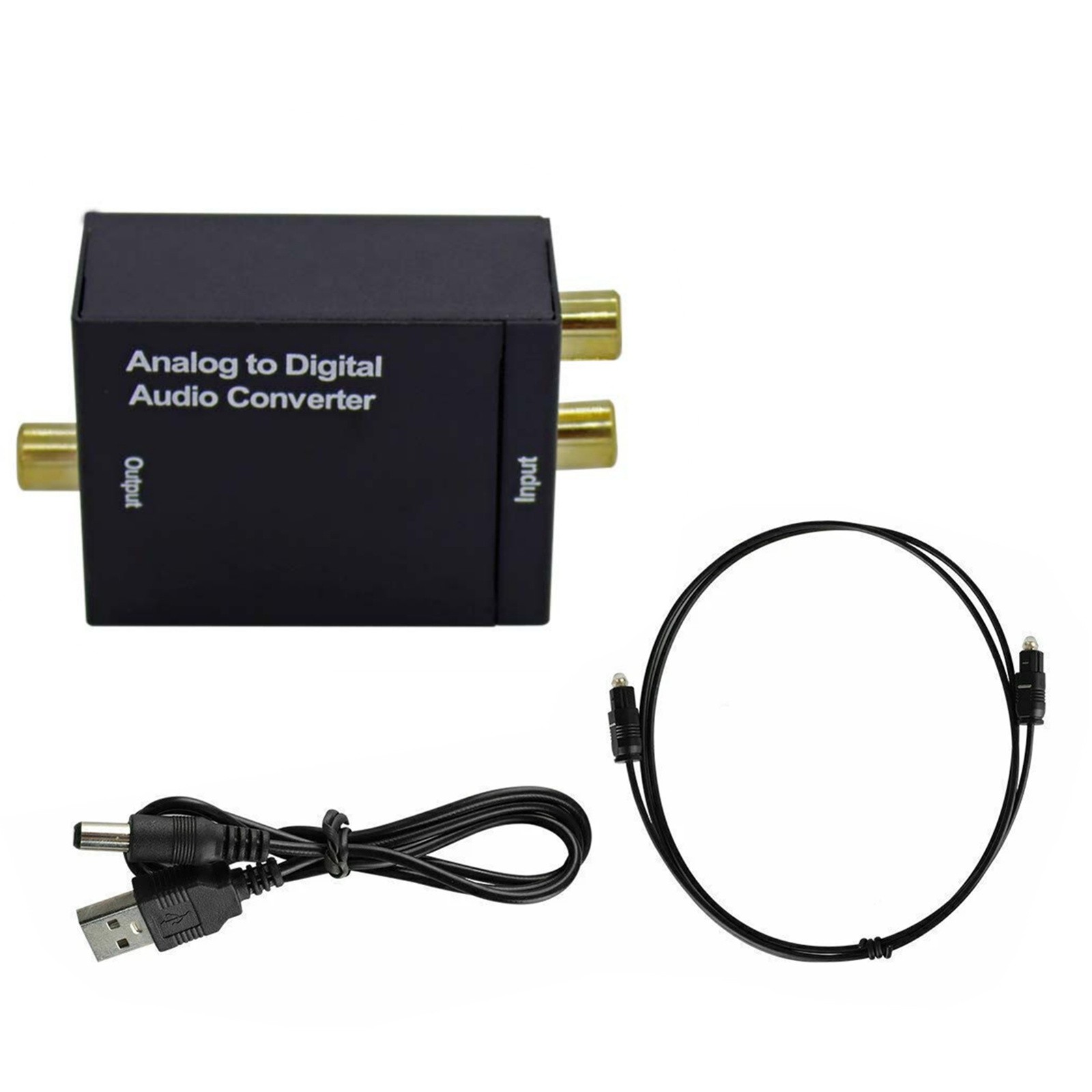 Analog to Digital Audio Converter RCA to Coaxial 96KHz ADC Aluminum Case PCM