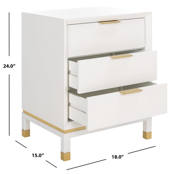 Safavieh BASKIN 3 DRAWER ACCENT TABLE, Reduced Price 2172767683 ACC6605A