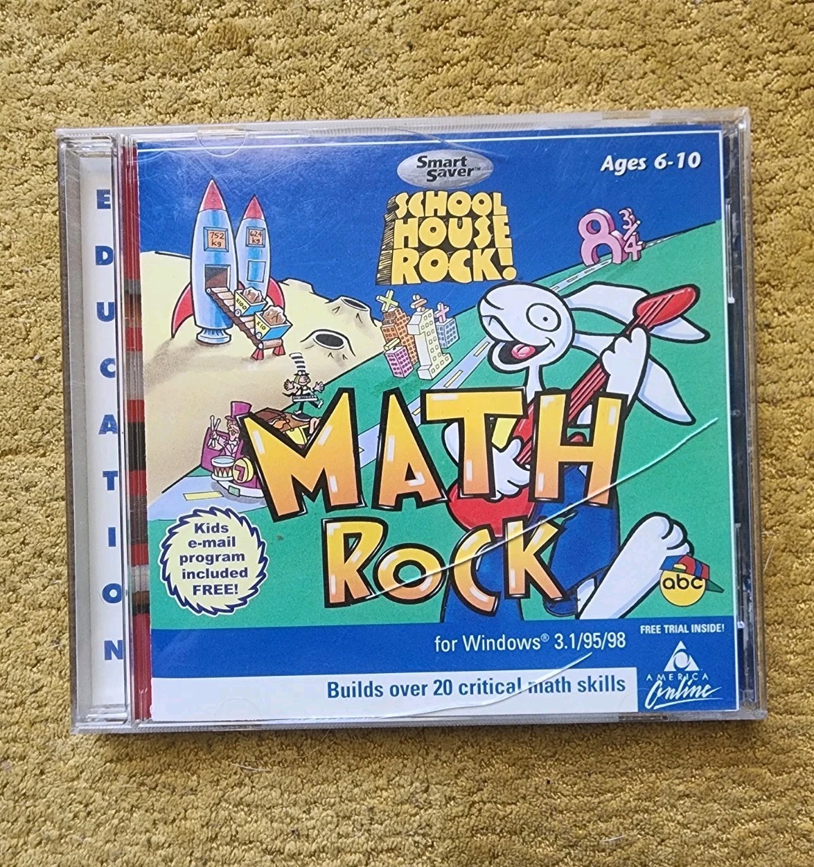 School House Rock Math Rock Vintage - 1998 CD-ROM The Learning Company Age 6-10