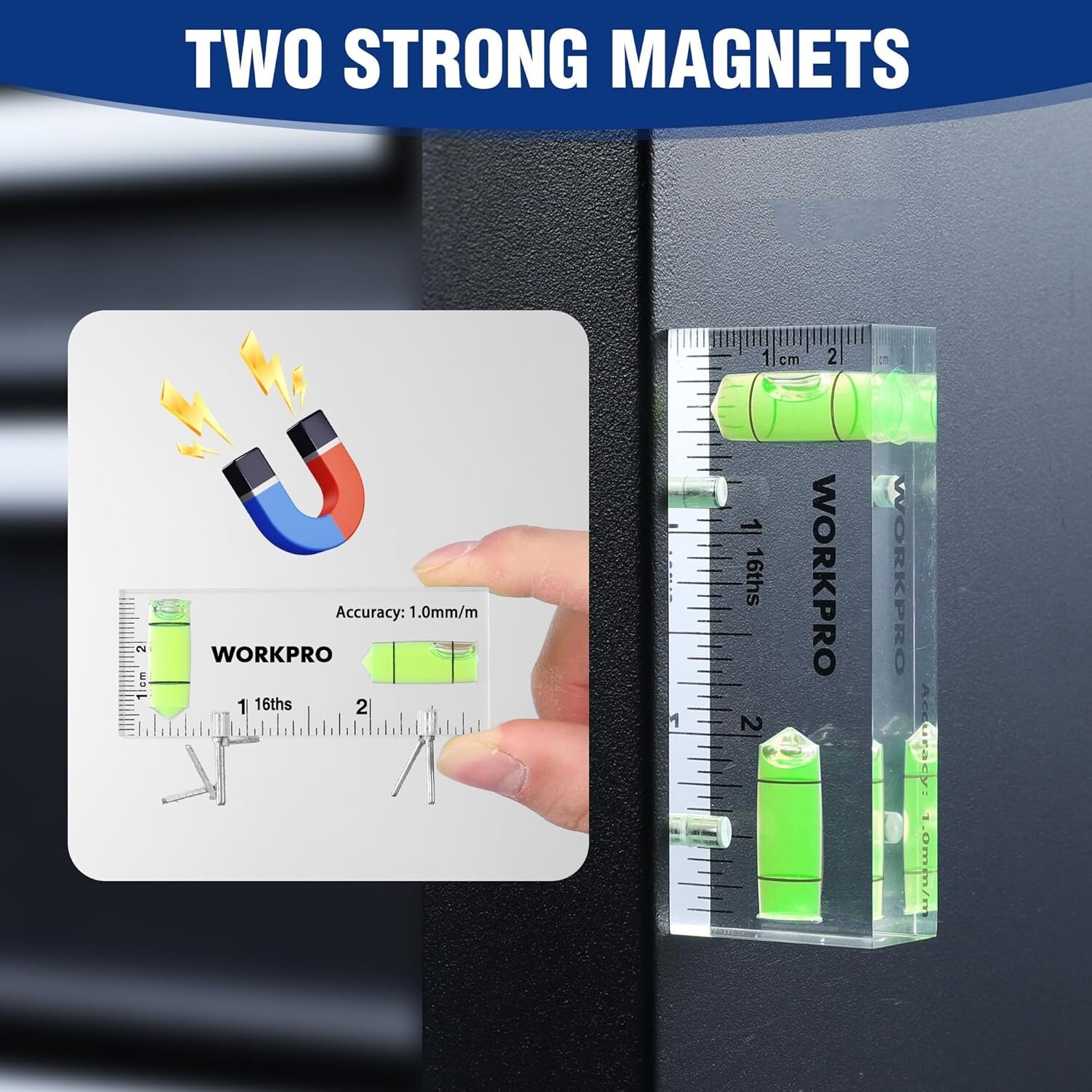3-Inch Magnetic Mini Level Tool with Dual Bubbles for Precision Alignment
