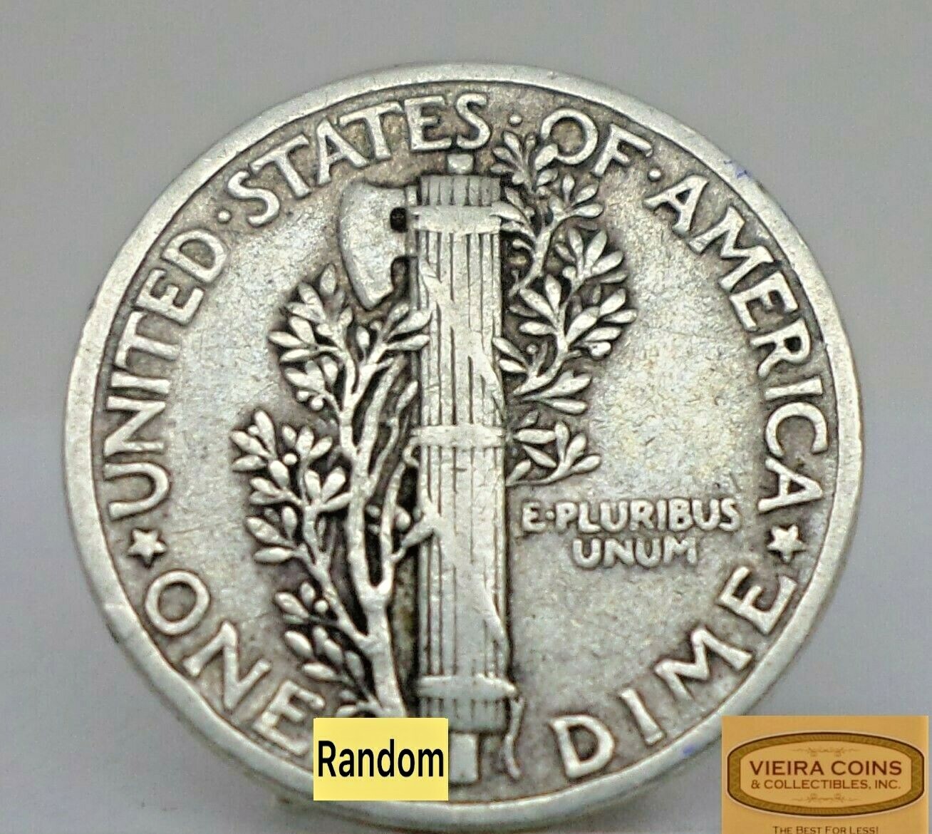 1937 Mercury Silver Dime, Full Date Average Circulated - #G59