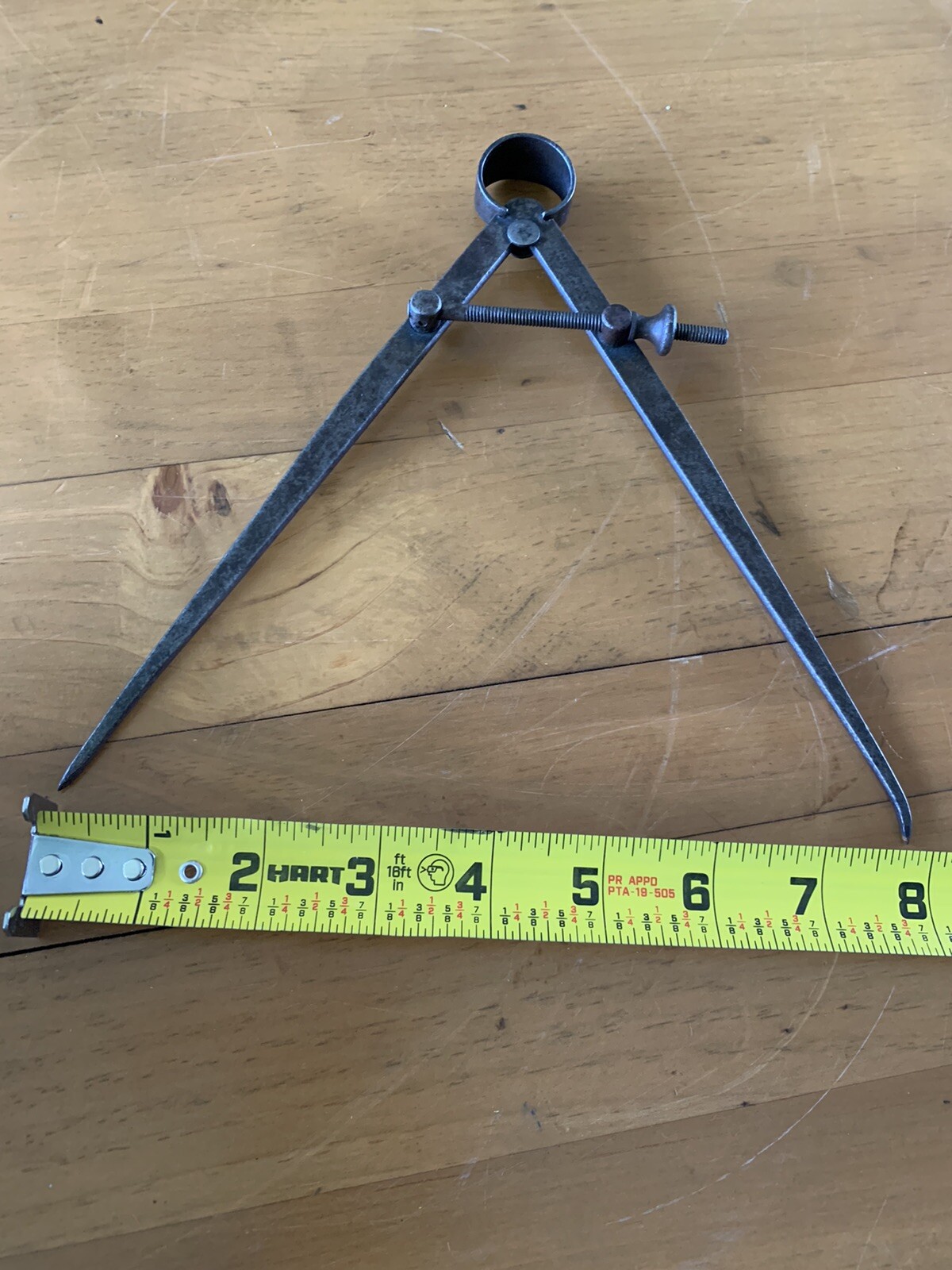 L.S. Starrett Spring Type Calipers 8" Legs Vintage Made In USA