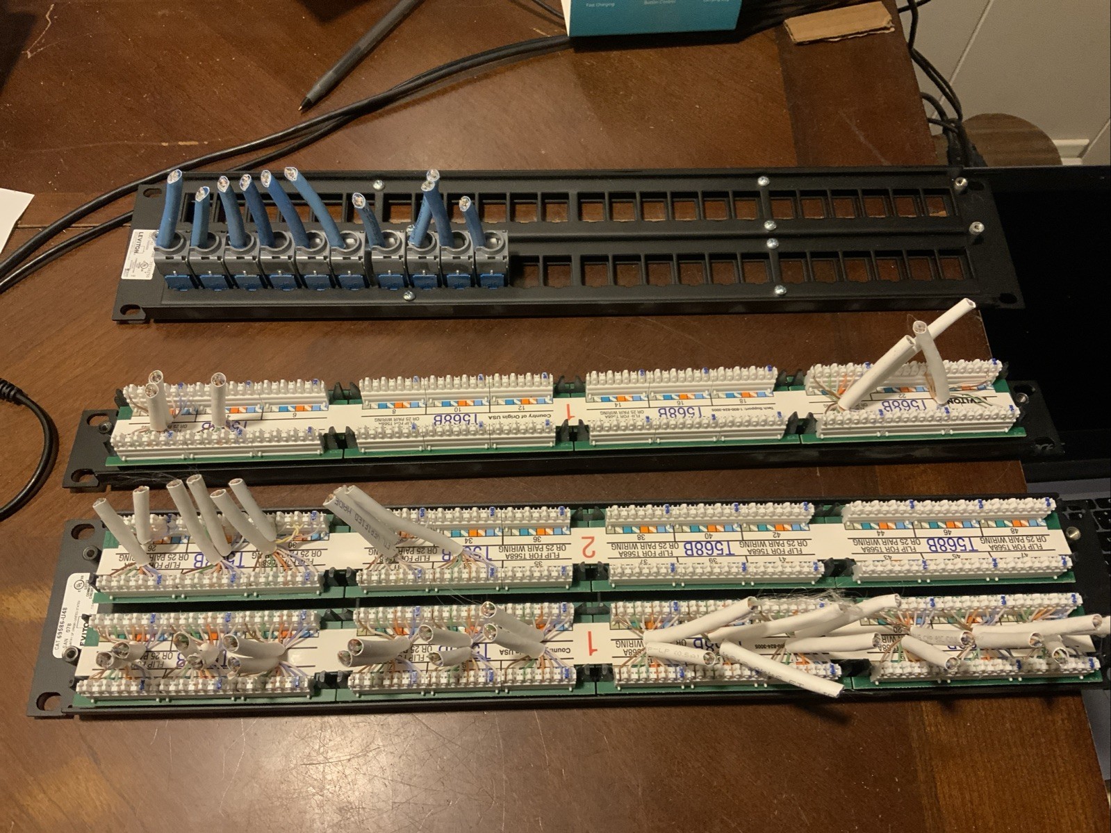 Leviton 69586-U48 - CAT 6 Universal Patch Panel - 48 Port Plus 24 Port + Quick