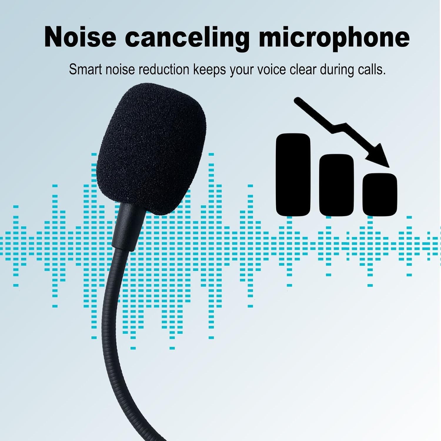 Omnidirectional Replacement Mic with Noise-Canceling Tech for HyperX Headsets