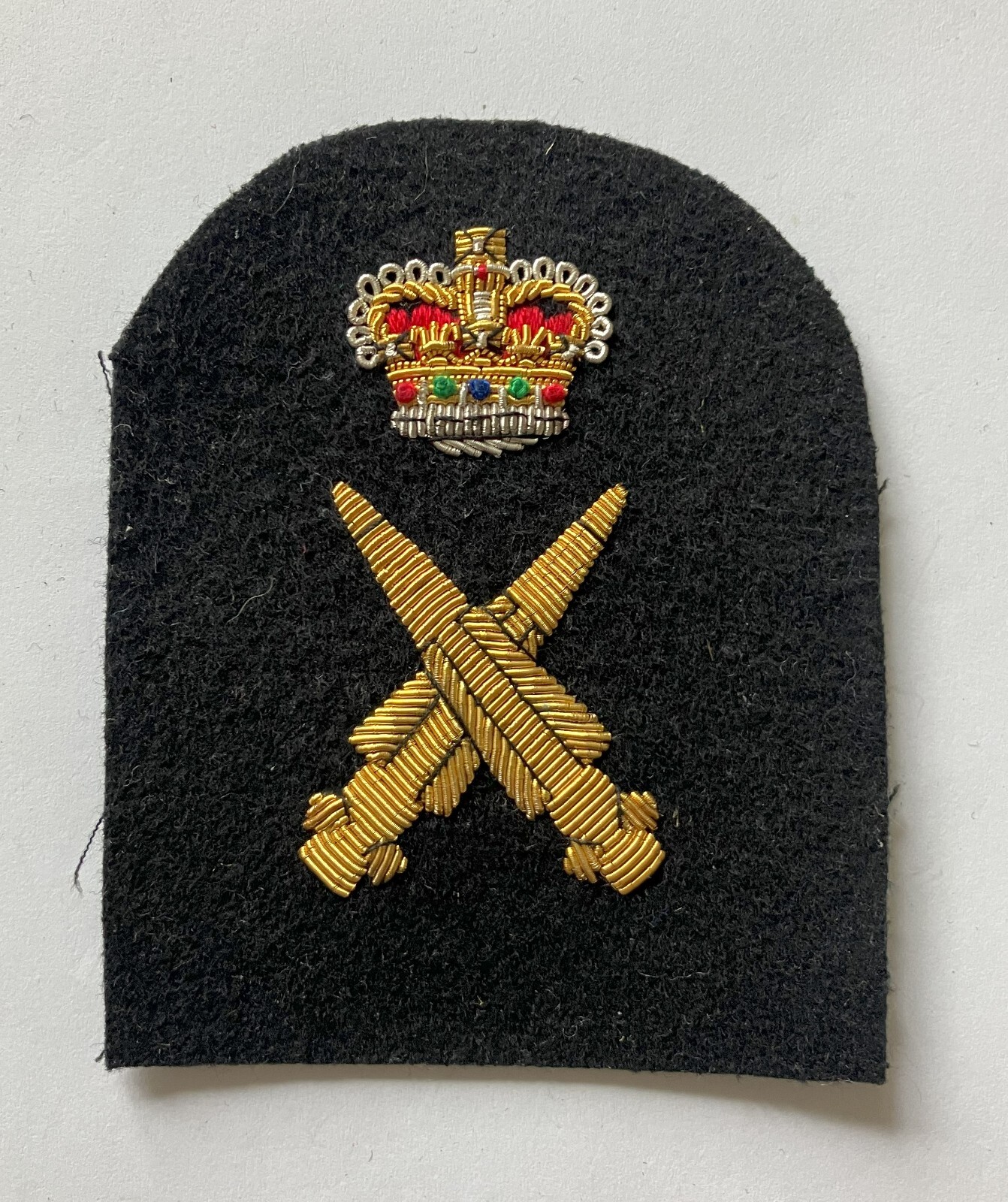 British Royal Navy Petty Officer Missileman bullion wire trade patch